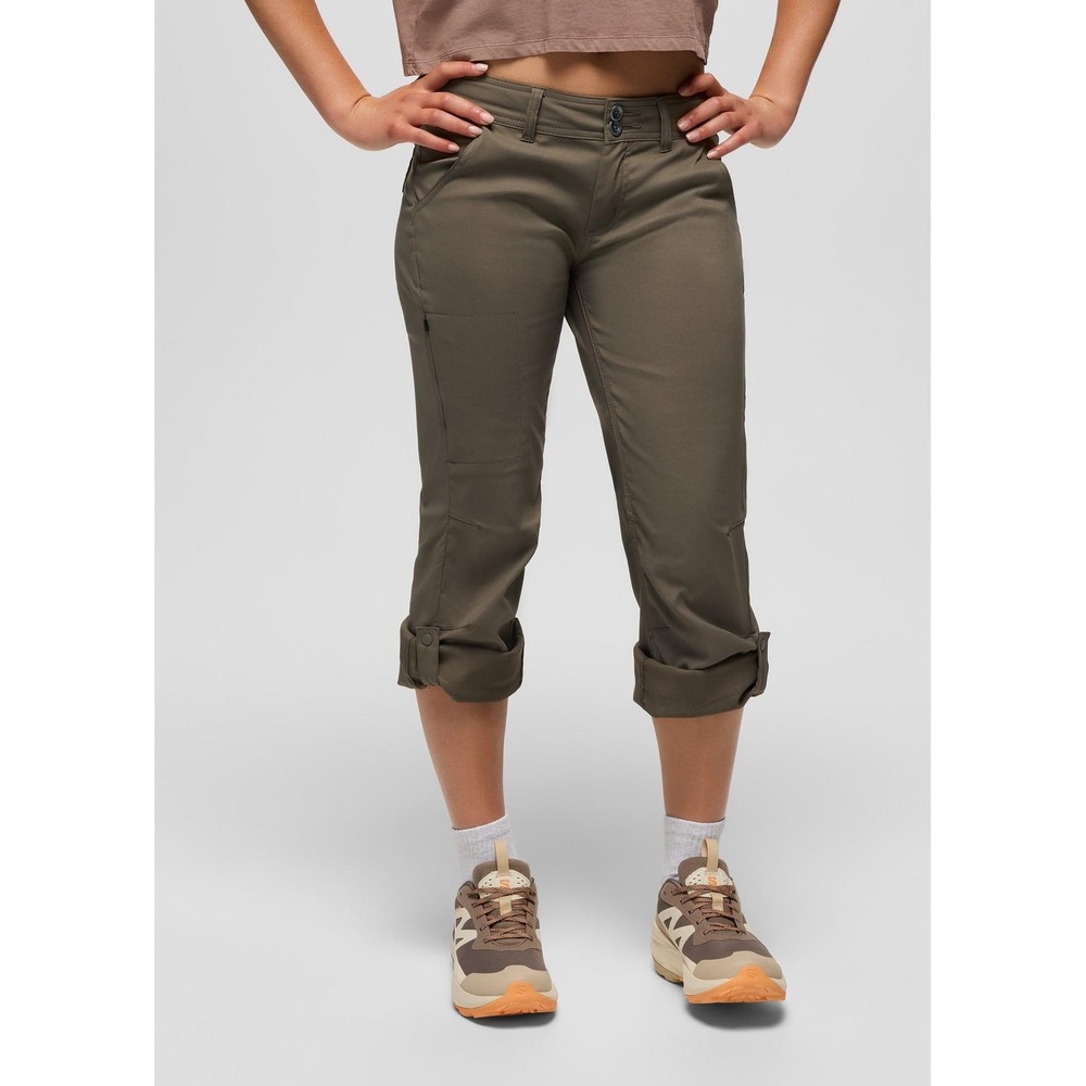 PrAna Halle Low Rise Bootcut Pants Slate Green 10R Roll Up Hiking Outdoors $98 - Picture 2 of 14